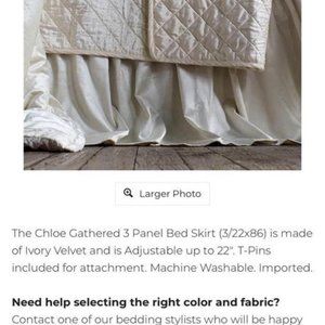 Lili Alessandra Chloe Bed Skirt